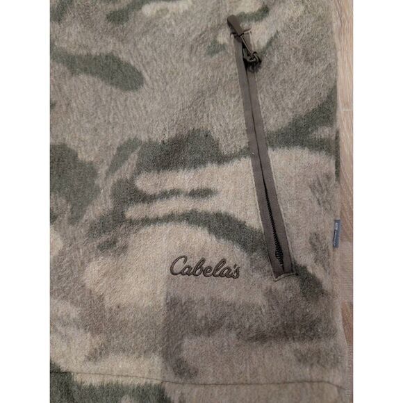 Cabelaās Wooltimate 4MOST Windshear Hunting Vest Menās XL Camo Wool Blend - Picture 3 of 11